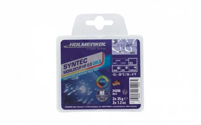 Мазь скольжения HOLMENKOL Syntec WorldCup HF 2.0 Cold (-12/-20) 2х35 г