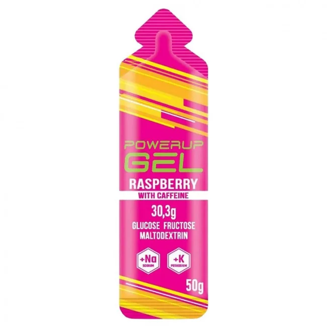 Гель Powerup, вкус Малина, с кофеином в саше 50 г