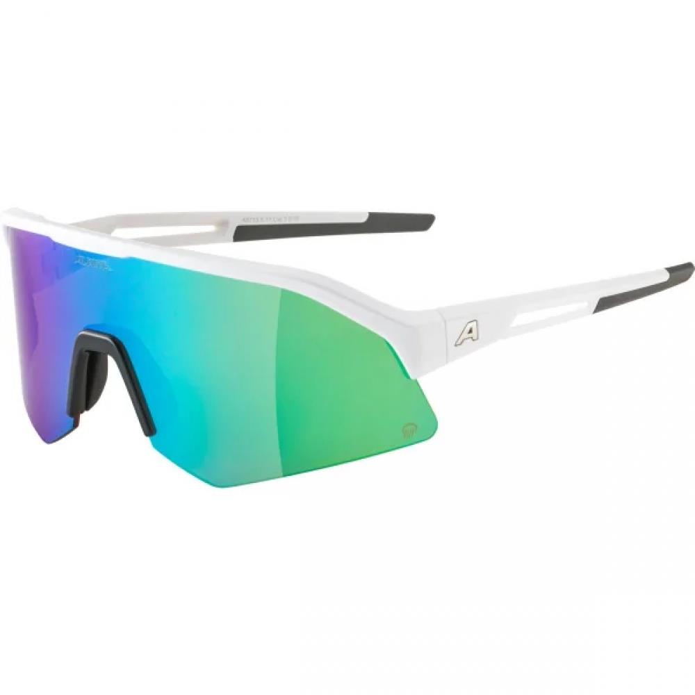 Очки Alpina Sonic HR Q (blue mirror cat.3, white matte (9178572))