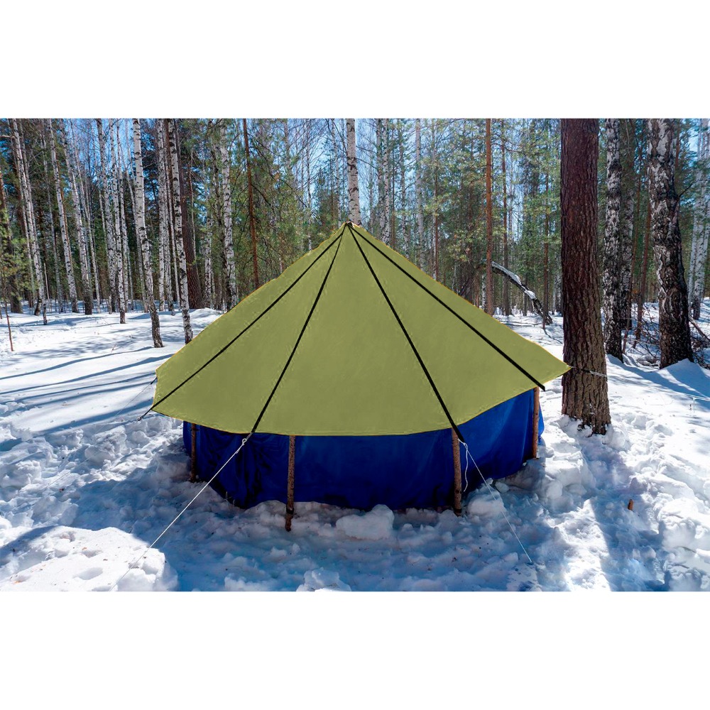 Тент на шатер МАНАРАГА Зима с отверстием для печки (мультиколор (0040125))