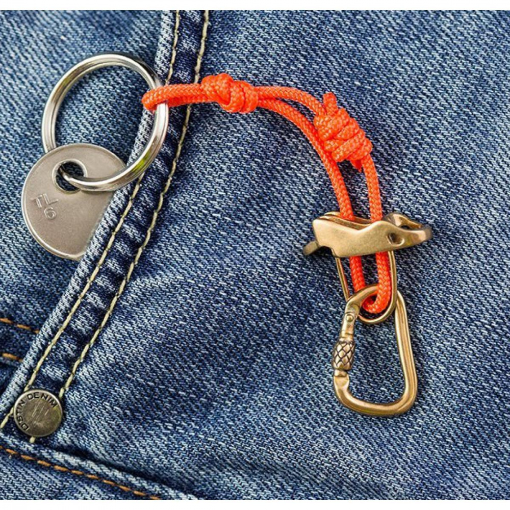 Брелок бронзовый ExJe Спусковуха на карабине