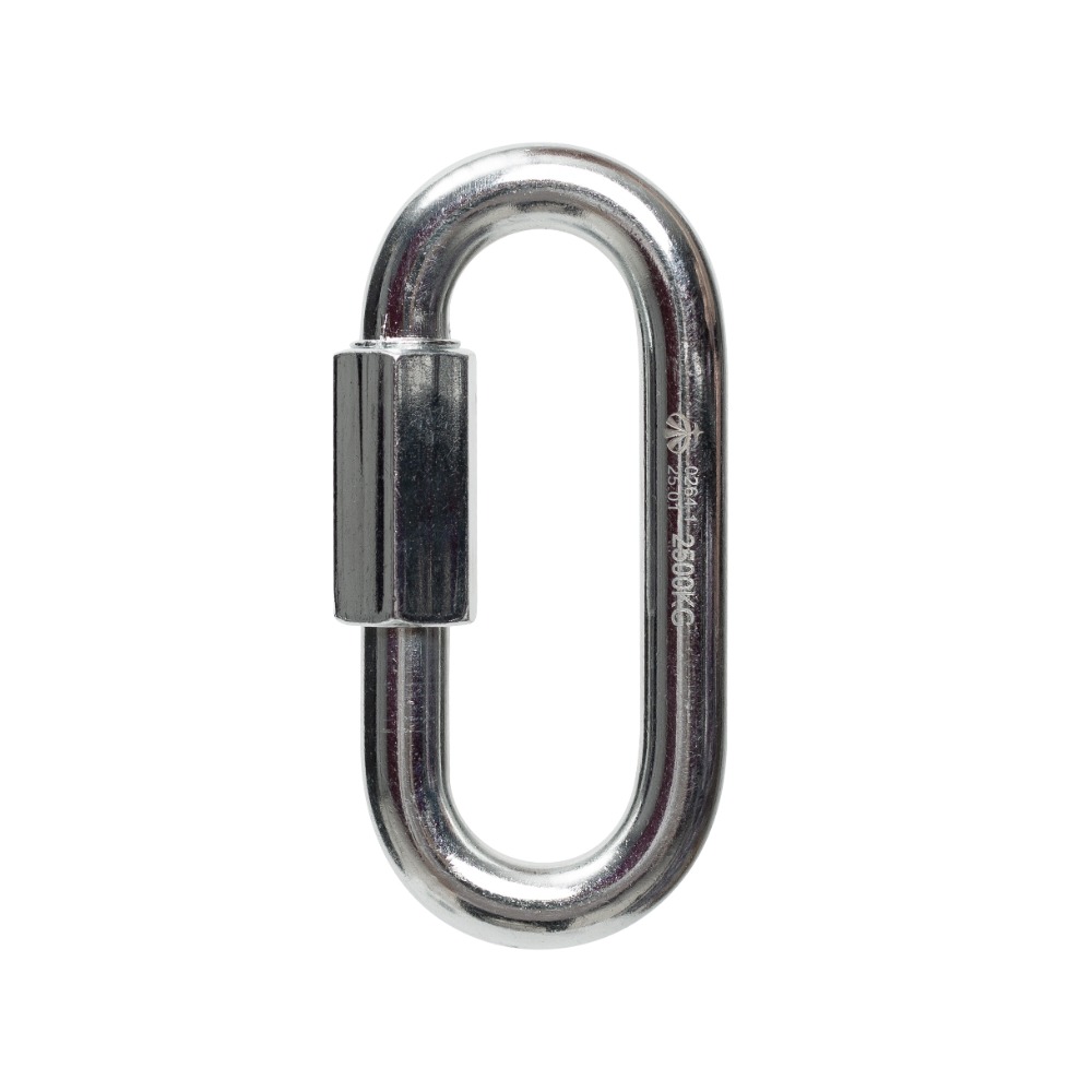 Карабин Вертикаль овальный резьбовой 10 мм цинк 0201