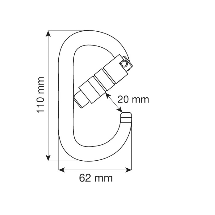 Карабин CAMP OVAL XL 2LOCK