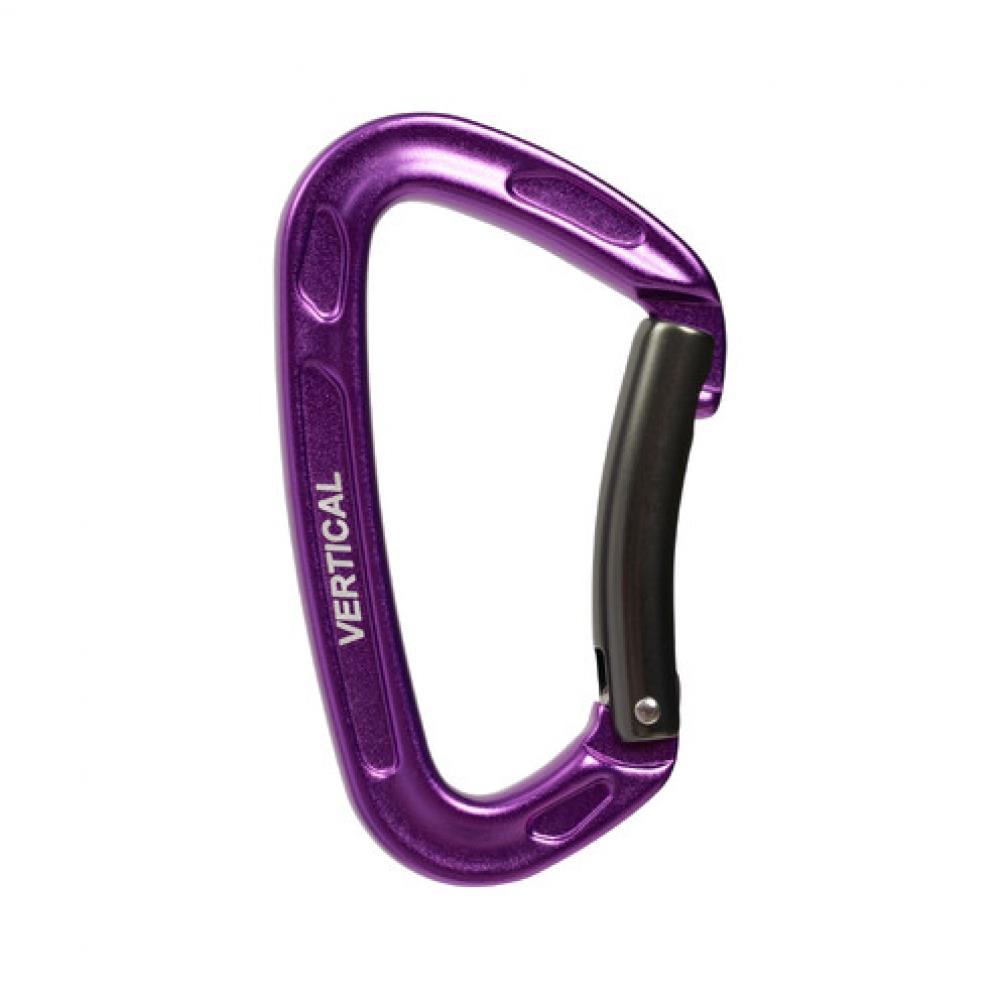 Карабин Вертикаль скалолазный с гнутой защелкой keylock ver 0269-1 (violet (9178587))