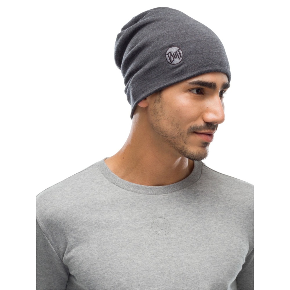 Шапка BUFF /25-26/ 111117 Merino Heavyweight Hat Solid Grey