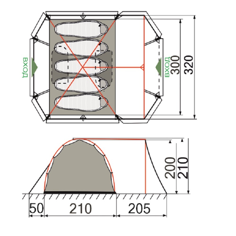 Палатка RockLand Camper 5