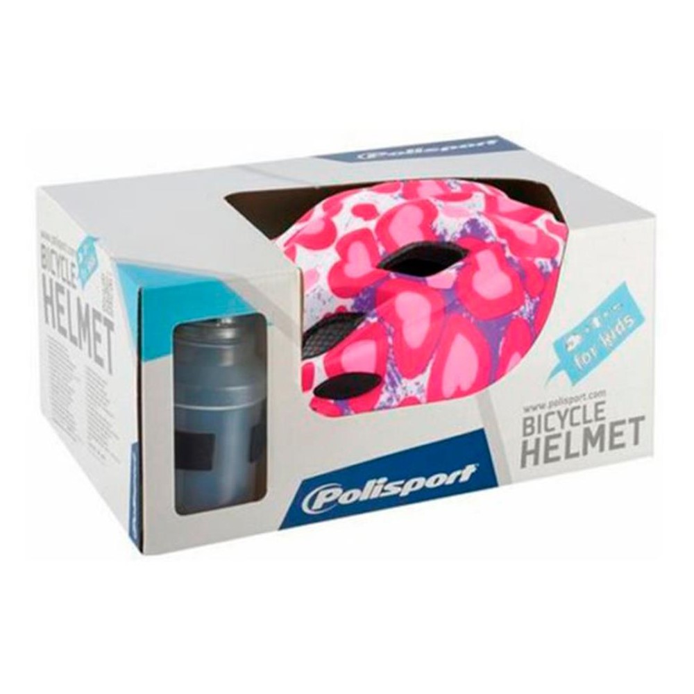 Шлем Polisport Premium детская (XS, белый/розовый (9128533))