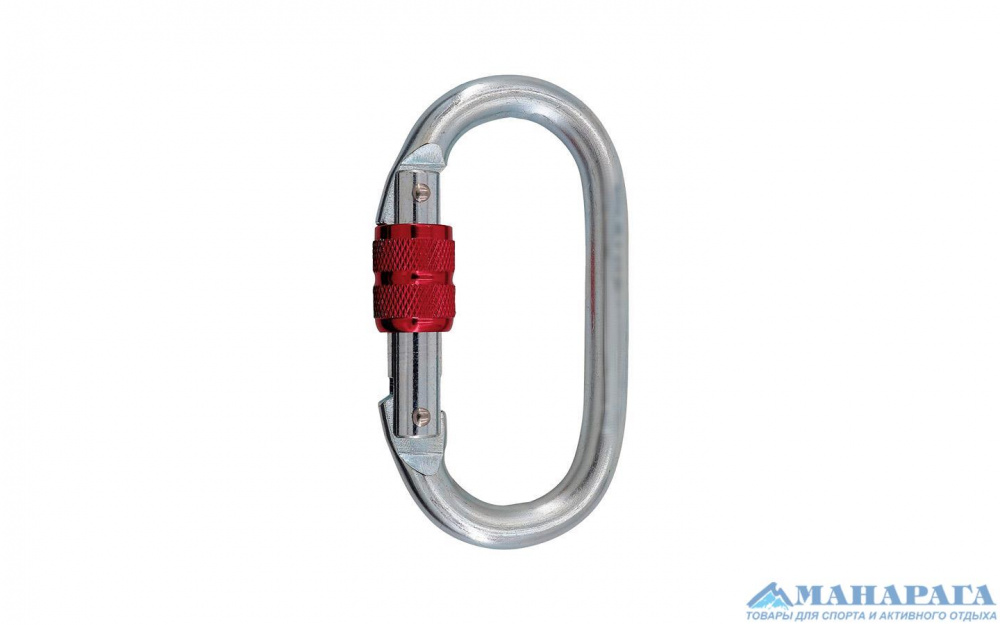 Карабин Манарага стальной овал с муфтой