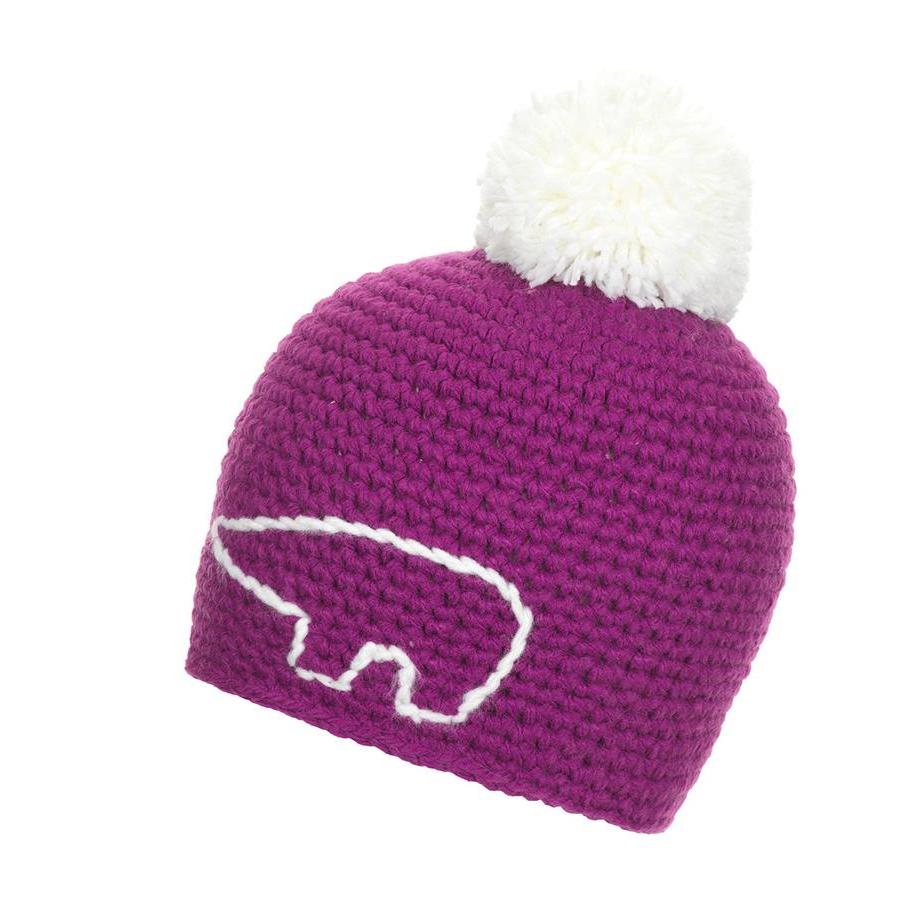 Шапка Eisbar Jay Pompon MU (purple flower/stick+pom: white (9161381))