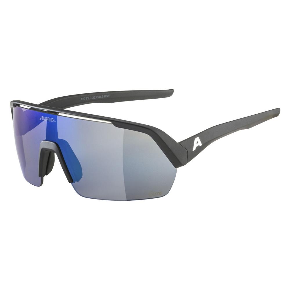 Очки Alpina Turbo HR Q-Lite (green blue mirror cat.2, fogstop, black matt (9178546))