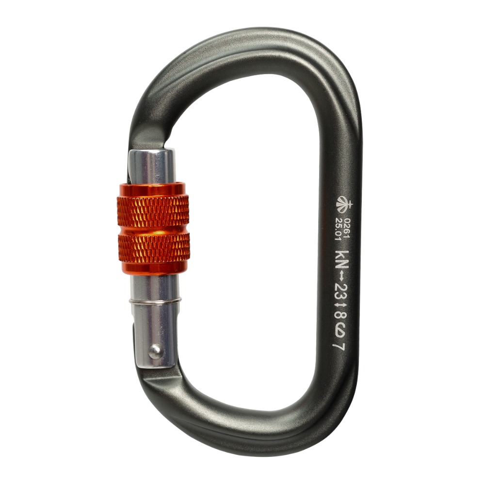 Карабин Вертикаль Gray овал с муфтой  0261