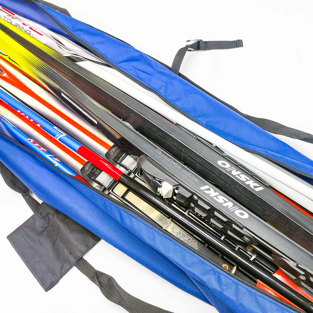 Чехол для беговых лыж МАНАРАГА на 2-3 п (1.5, серо-синий (9175694))