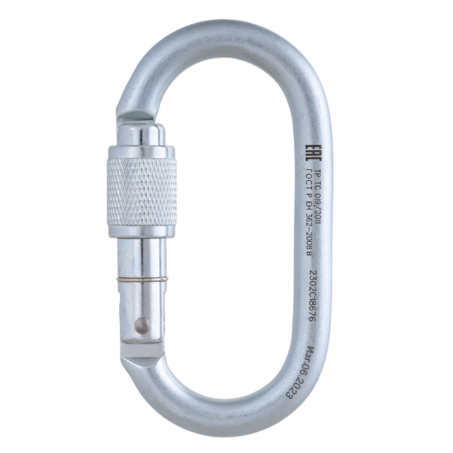 Карабин Венто Стальной овал с муфтой 