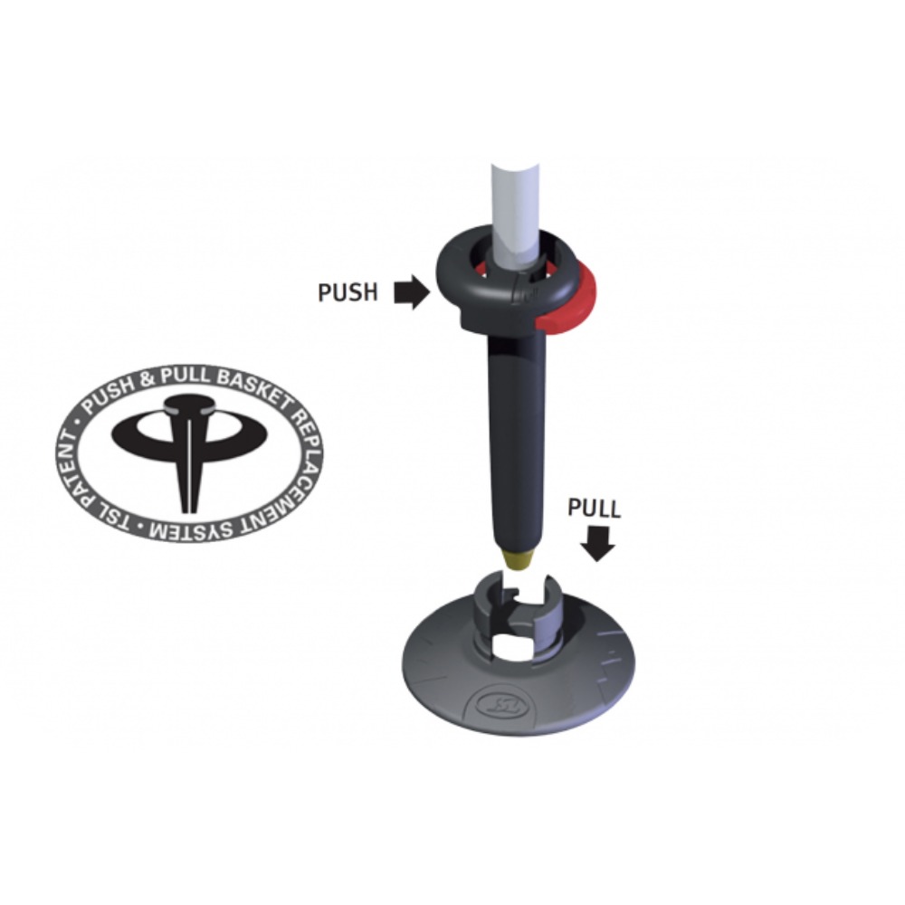 Палки трекинговые TSL Tour Alu Comp 3 Light Push&Pull