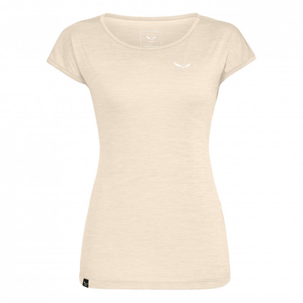 Футболка Salewa Puez Melange Dry жен. (46/40, oatmeal melange (9172734))