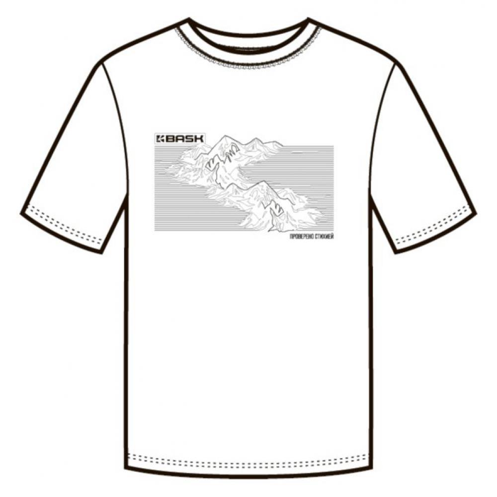 Футболка BASK Topography MT V2 (46, белый (9174984))