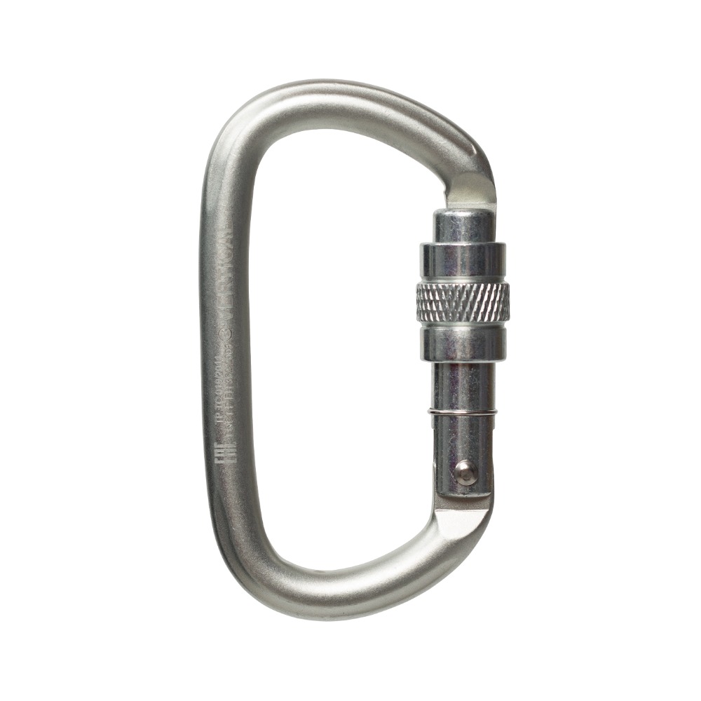 Карабин Вертикаль овал стальной люкс с муфтой keylock 0260