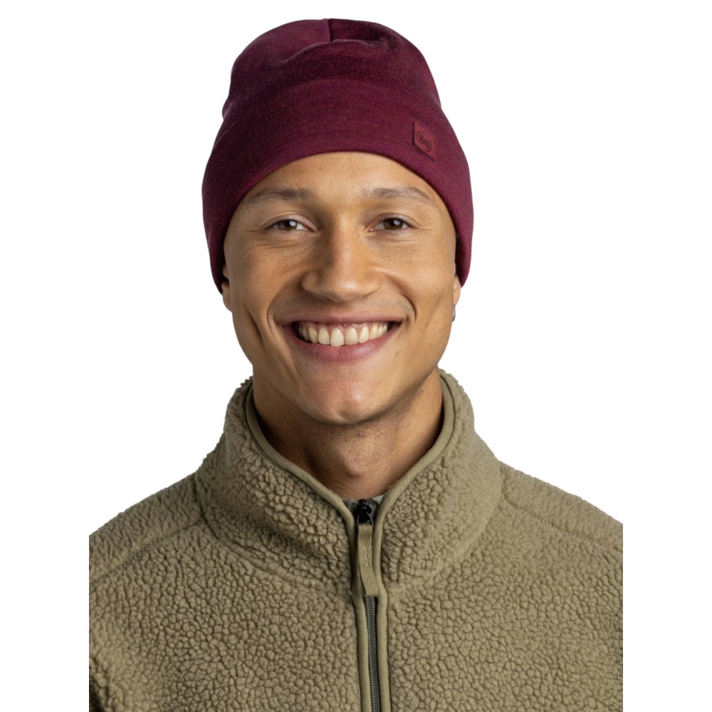 Шапка BUFF /25-26/ 111117 Merino Heavyweight Hat Solid Tibetan Red