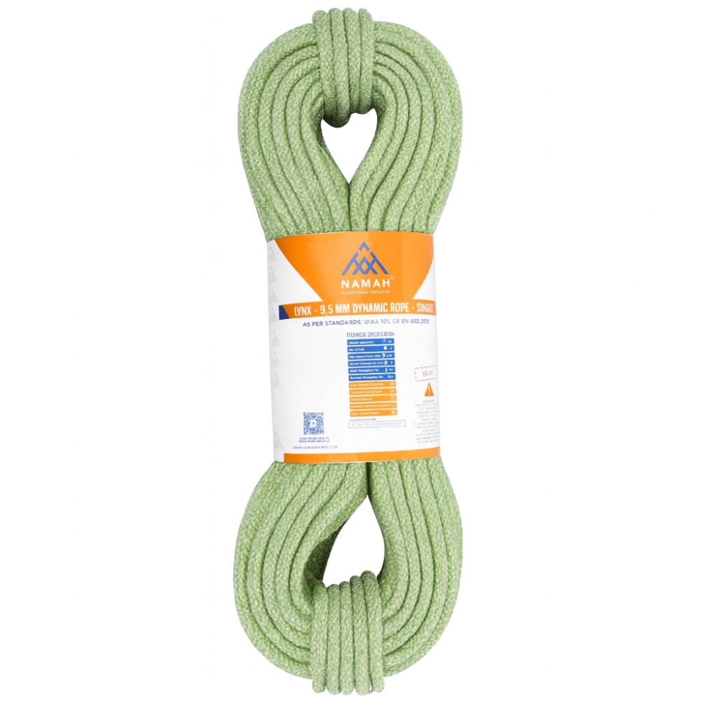 Веревка Namah Lynx 9.5 мм 60 м (9.5, светло-зеленый (9182859))