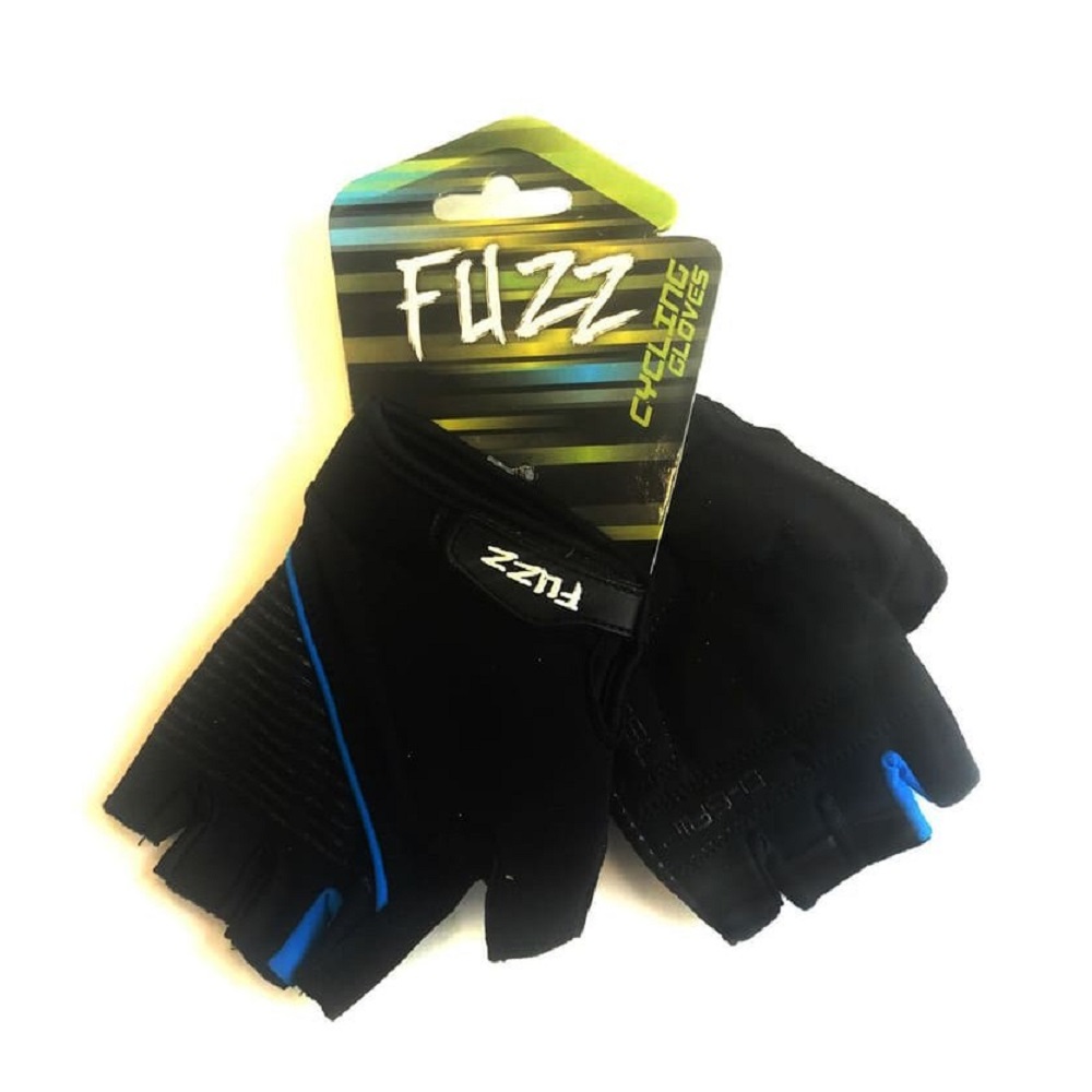 Велоперчатки FUZZ Gel Comfort (XS, черно-голубой (9173967))