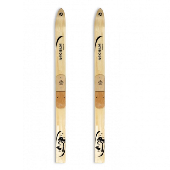 Лыжи Маяк Лесные деревянные 110 мм (без накладок)