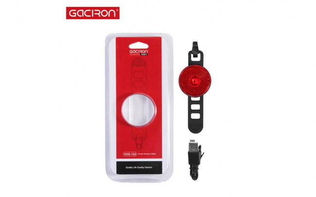 Фонарь задний GACIRON W08-10A 10lm