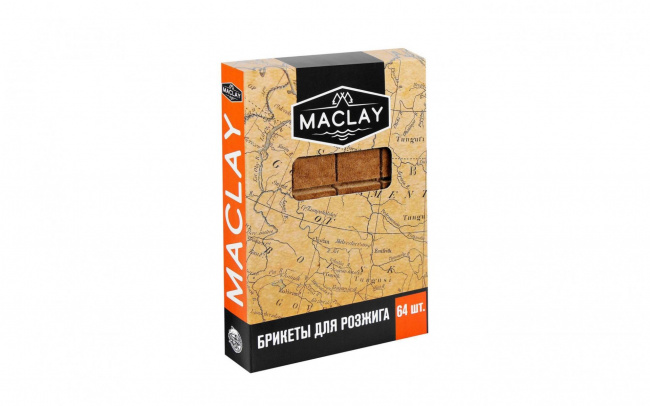 Брикеты для розжига Maclay 64 шт