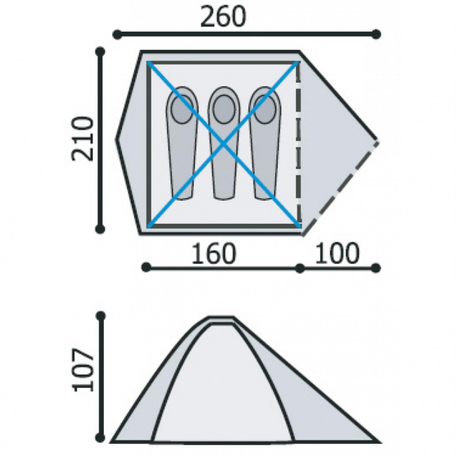 Палатка Снаряжение Оберон 3-1 (i)