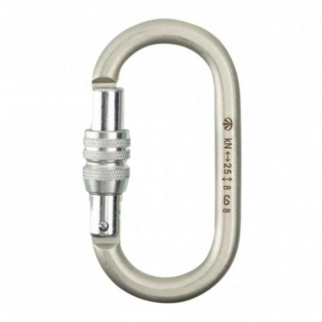 Карабин Вертикаль овал стальной люкс с муфтой keylock