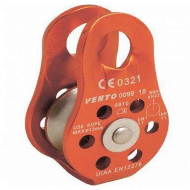 Блок-ролик Венто одинарный Спасатель Люкс дюраль с подшипником