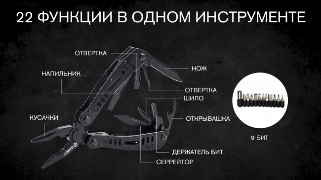 Мультиинструмент Ganzo складной G103