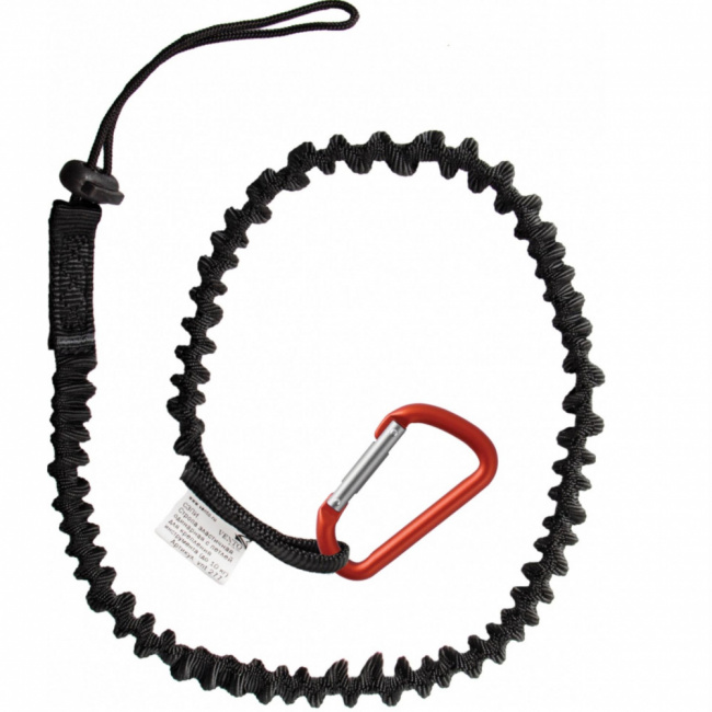 Стропа Венто эластичная одинарная с петлей для креп.инструмента (до 10кг) с карабином Мини