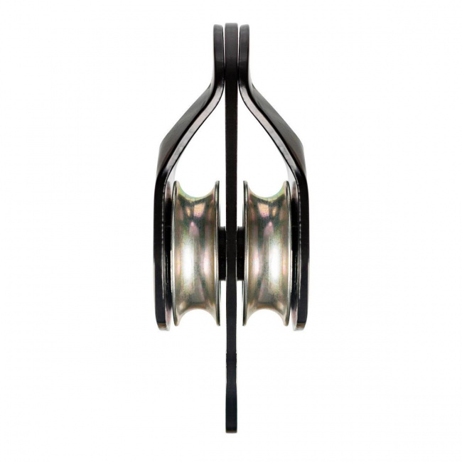 Блок-ролик Вертикаль двойной большой с подшипником 0413