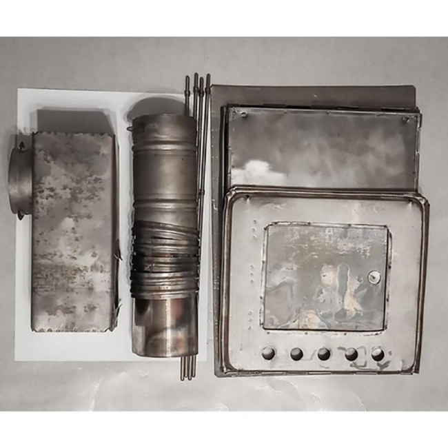 Печка туристическая титановая мини