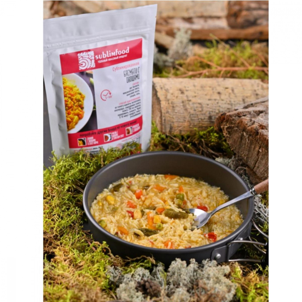 Басмати с овощами, Sublimfood, 60 г