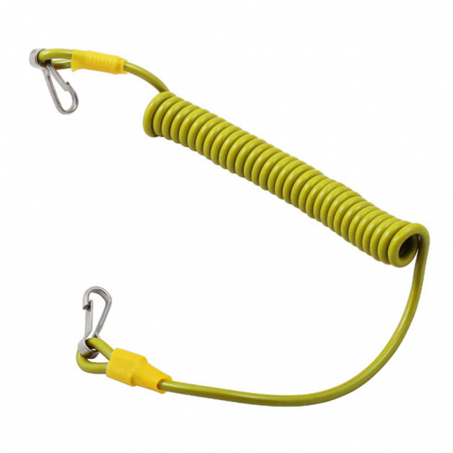 Самостраховка Венто спиралевидный привязной шнур с двумя карабинами