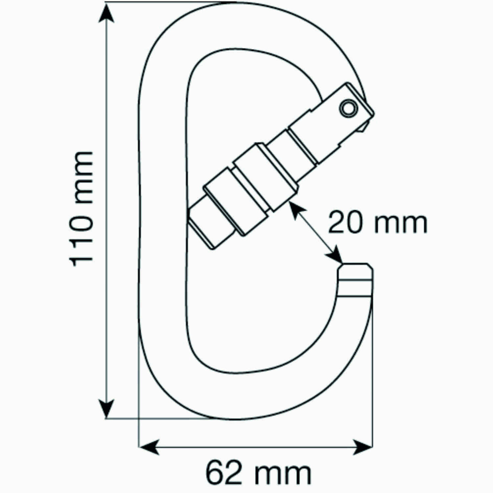 Карабин CAMP OVAL XL LOCK