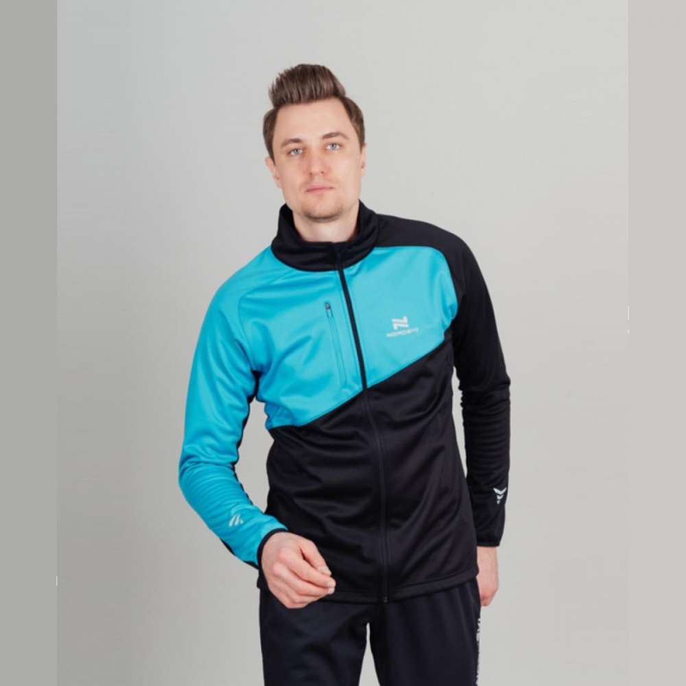 Куртка разминочная Nordski Premium  (46-S, blue/black (9153424)) Куртка разминочная Nordski Premium  (46-S, blue/black (9153424))