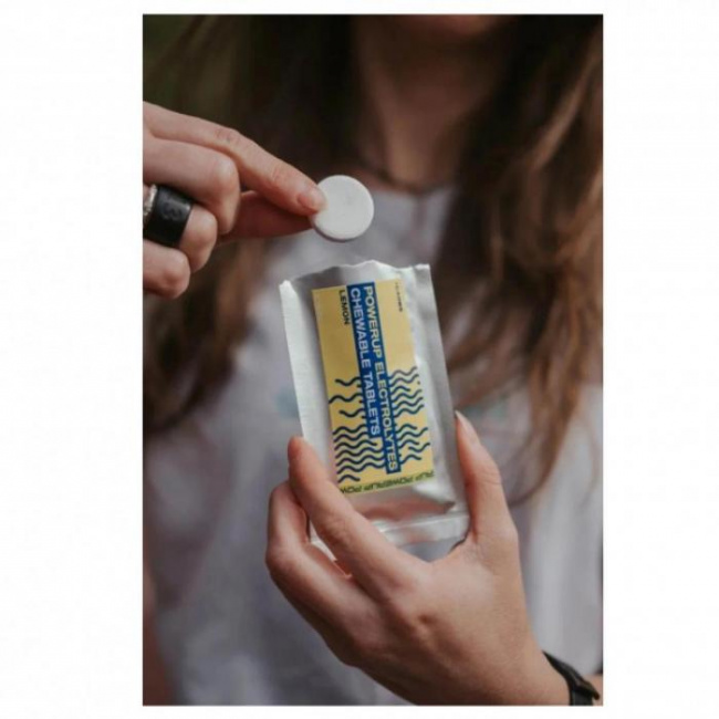 Таблетки жевательные солевые Powerup, вкус Лимон, 1 уп/3 шт