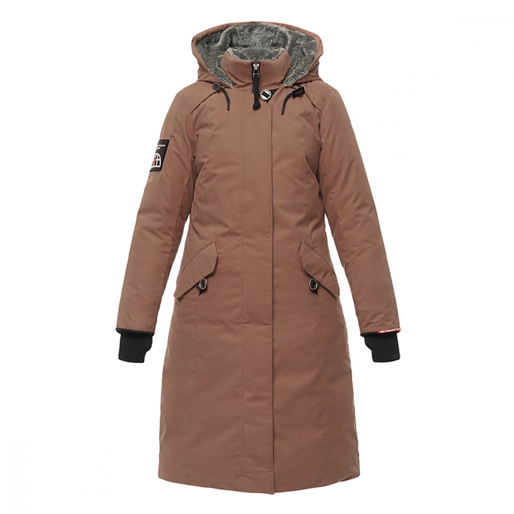 Пальто BASK Hatanga V4 (без меха) жен. (44, шоколадный (9154202))