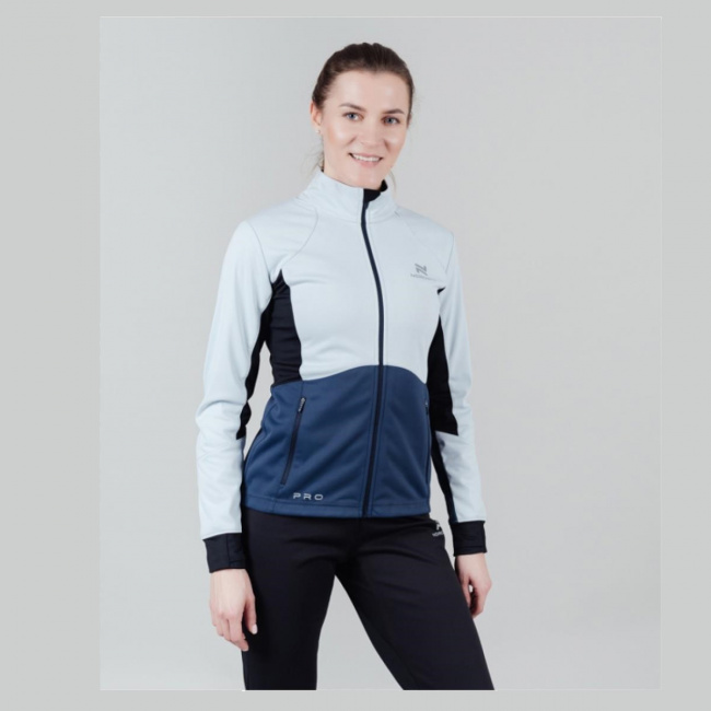 Куртка тренировочная Nordski Pro W (42-L, pearl blue/blue (9163742))