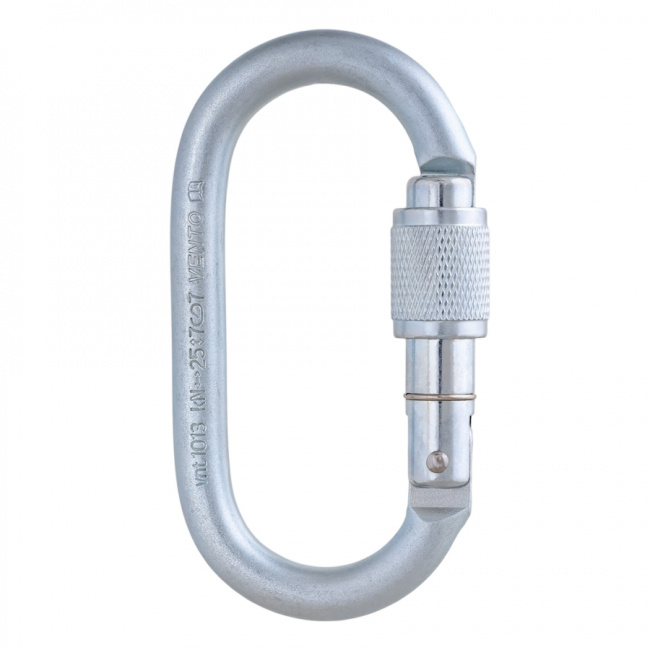 Карабин Венто Стальной овал с муфтой 