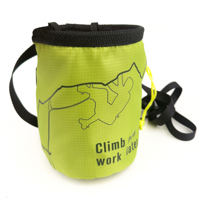 Мешочек для магнезии МАНАРАГА М V3 Climb now work later (салатовый (9186002))