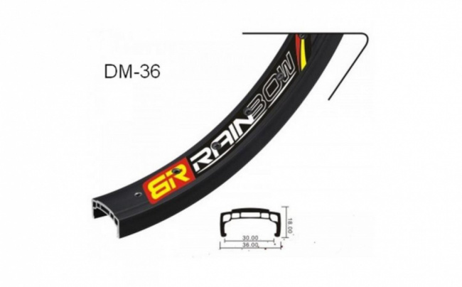 Обод мод. Rainbow DM-36 BMX 20двойной