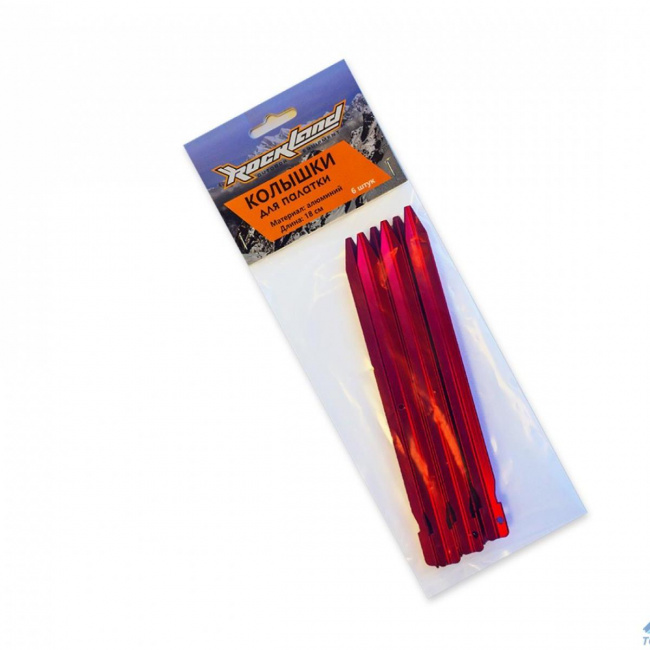 Набор колышков RockLand 180 мм, алюм.Y, 6 шт.