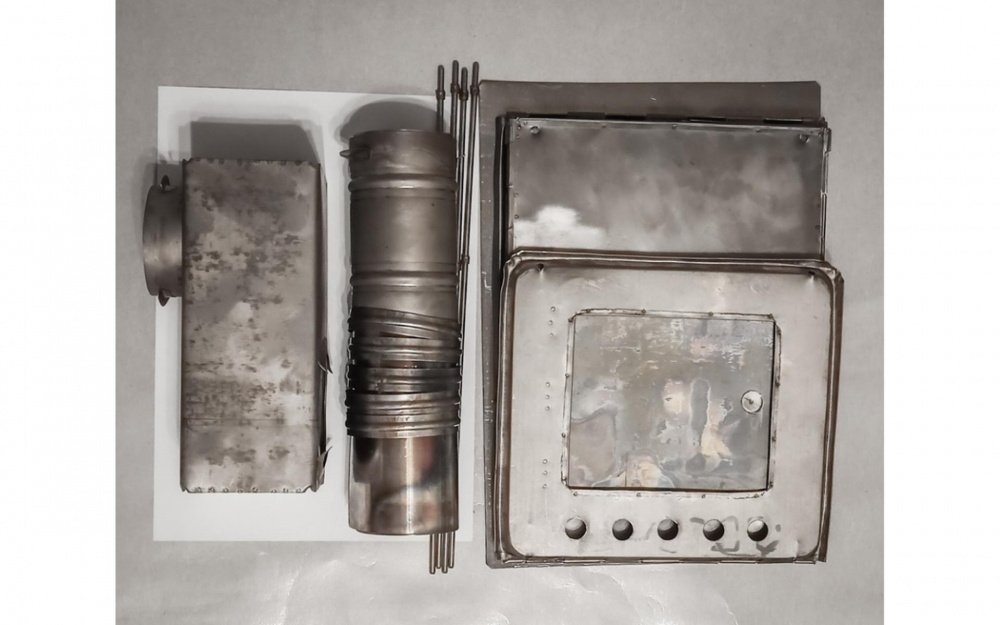 Печка туристическая нерж. мини А4