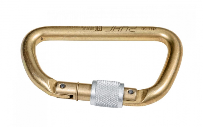 Карабин Ринг стальной увеличенная трапеция 50 кН