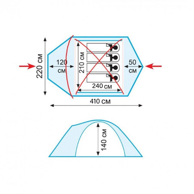Палатка Tramp Lair 4 V2