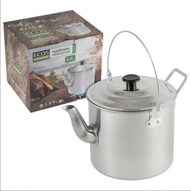 Чайник Ecos походный алюминиевый Camp