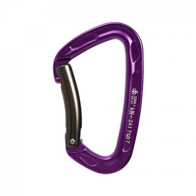 Карабин Вертикаль скалолазный с гнутой защелкой keylock ver 0269-1